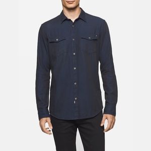 Calvin Klein Denim Button Up L